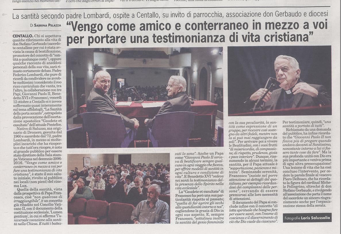 Gallery: PADRE FEDERICO LOMBARDI "La Santità della porta accanto" - 4